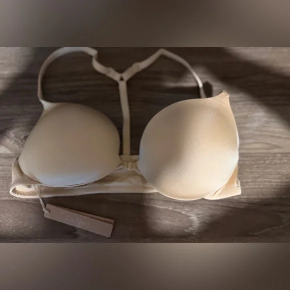 SKIMS Ultimate Push-Up Front Closure Bra Sand Nude Size 36B NWT - Picture 5 of 11